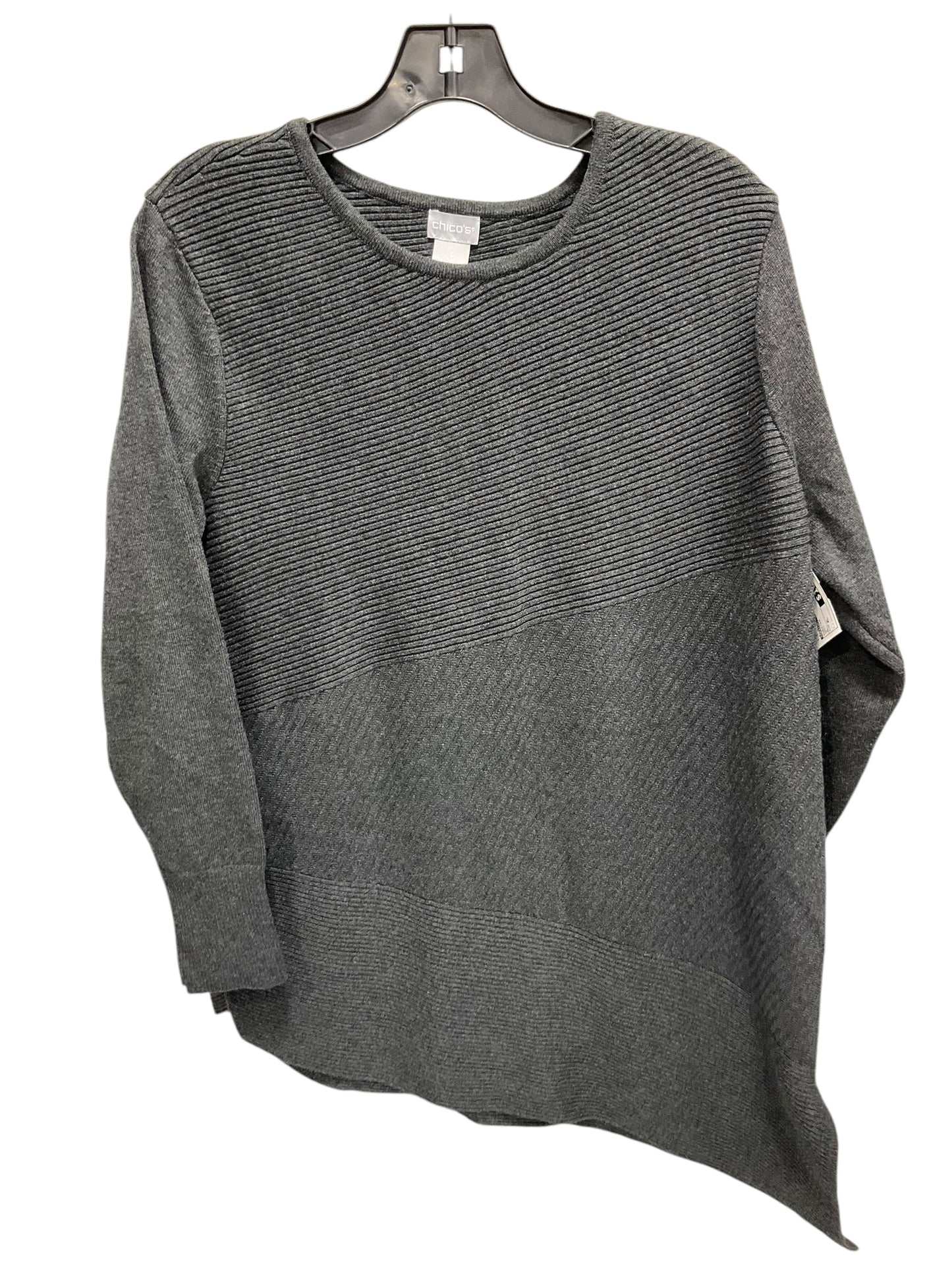 Sweater By Chicos In Grey, Size: Xl