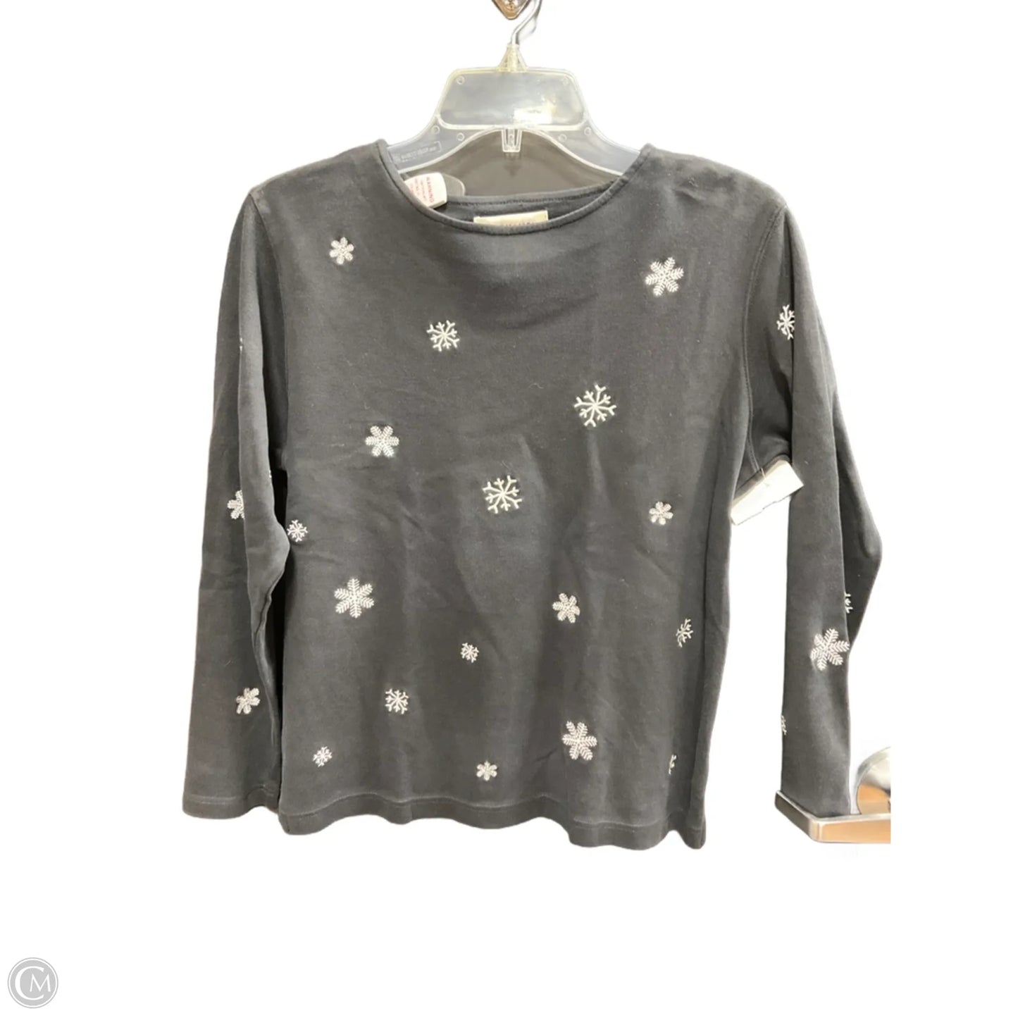 Top Long Sleeve By Clothes Mentor In Black & White, Size: S