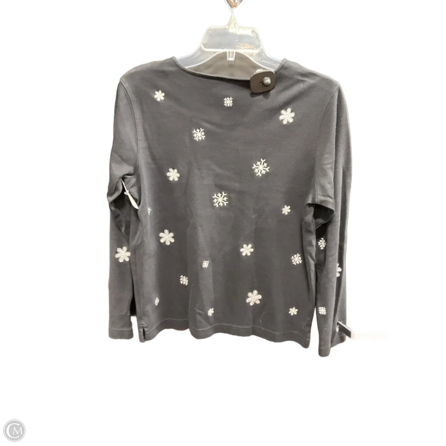 Top Long Sleeve By Clothes Mentor In Black & White, Size: S