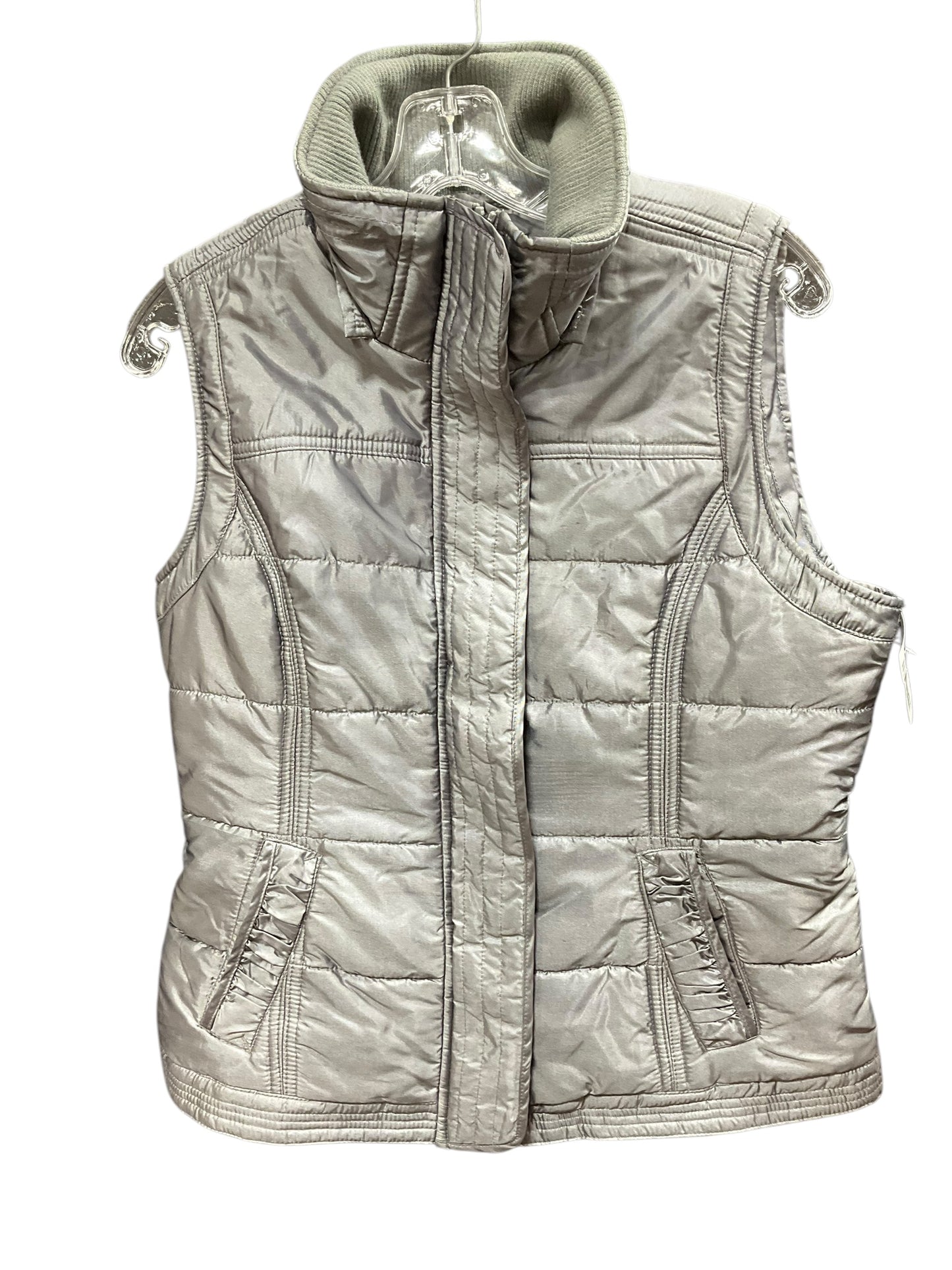 Vest Puffer & Quilted By New York And Co In Silver, Size: M