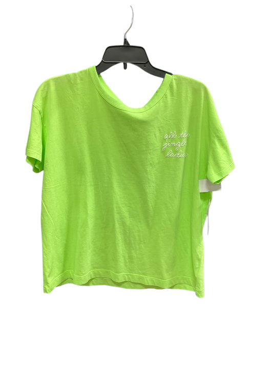 Top Short Sleeve By Old Navy In Green, Size: L