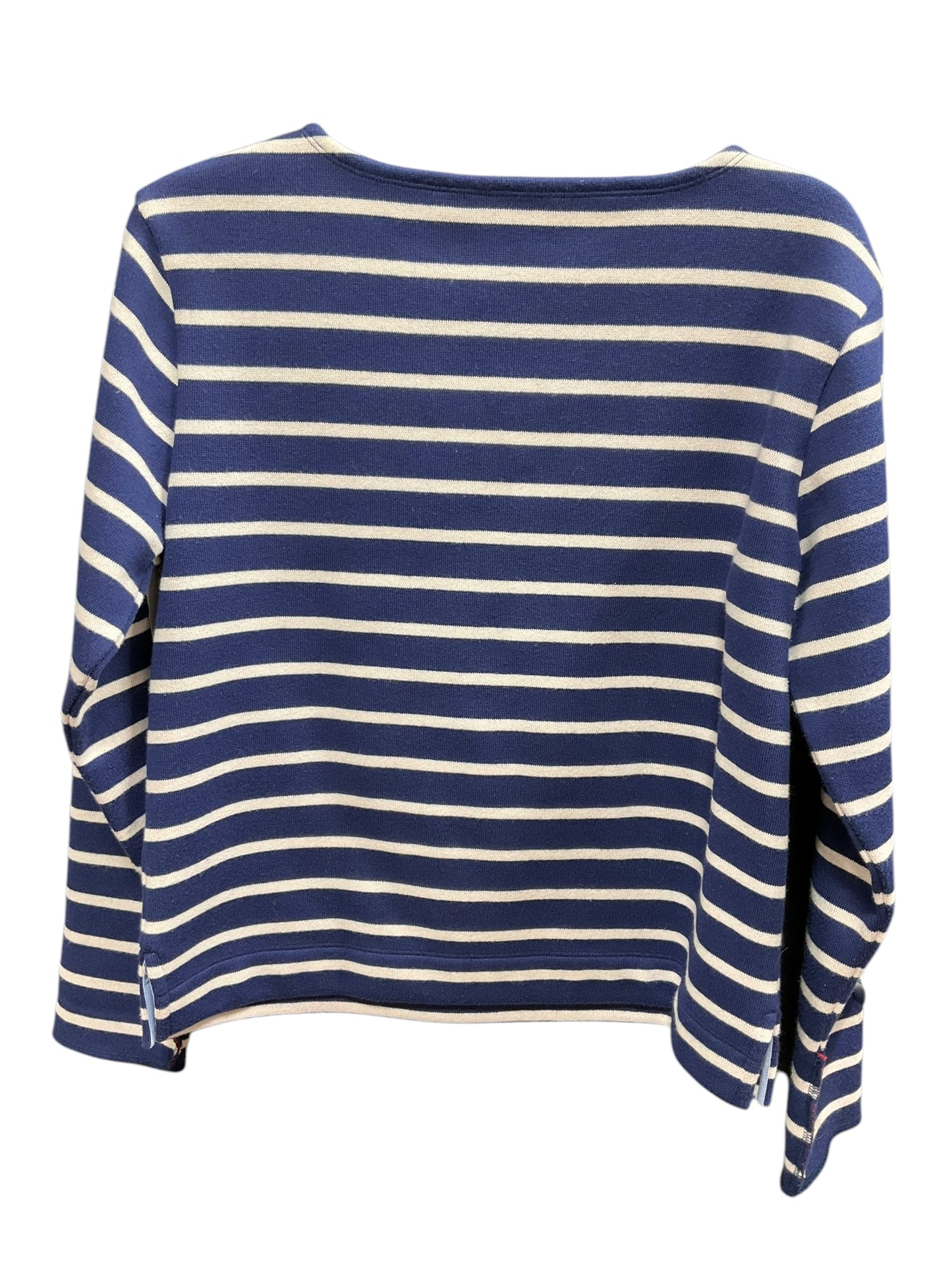 Sweater By Vineyard Vines In Blue & Cream, Size: Xs