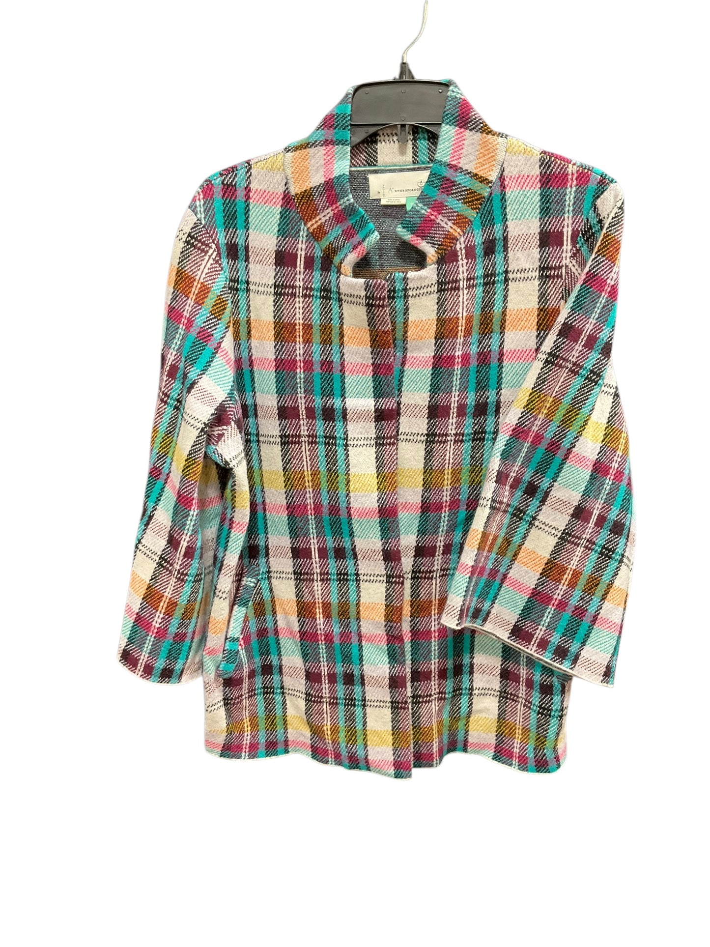 Sweater Cardigan By Anthropologie In Multi-colored, Size: 1x