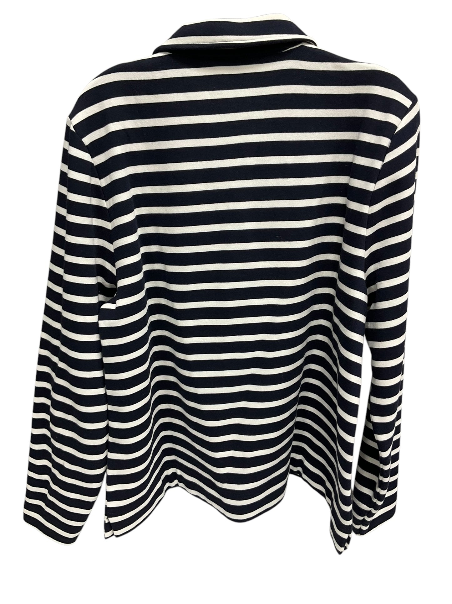 Top Long Sleeve By Talbots In Striped Pattern, Size: Xl