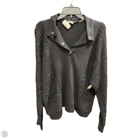 Sweater By Natural Reflections In Black, Size: L