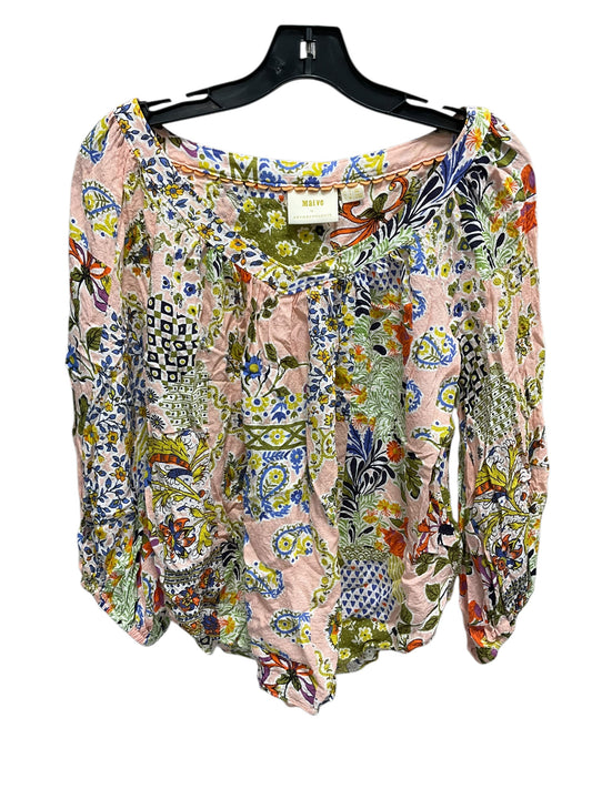 Top Long Sleeve By Maeve In Multi-colored, Size: 6