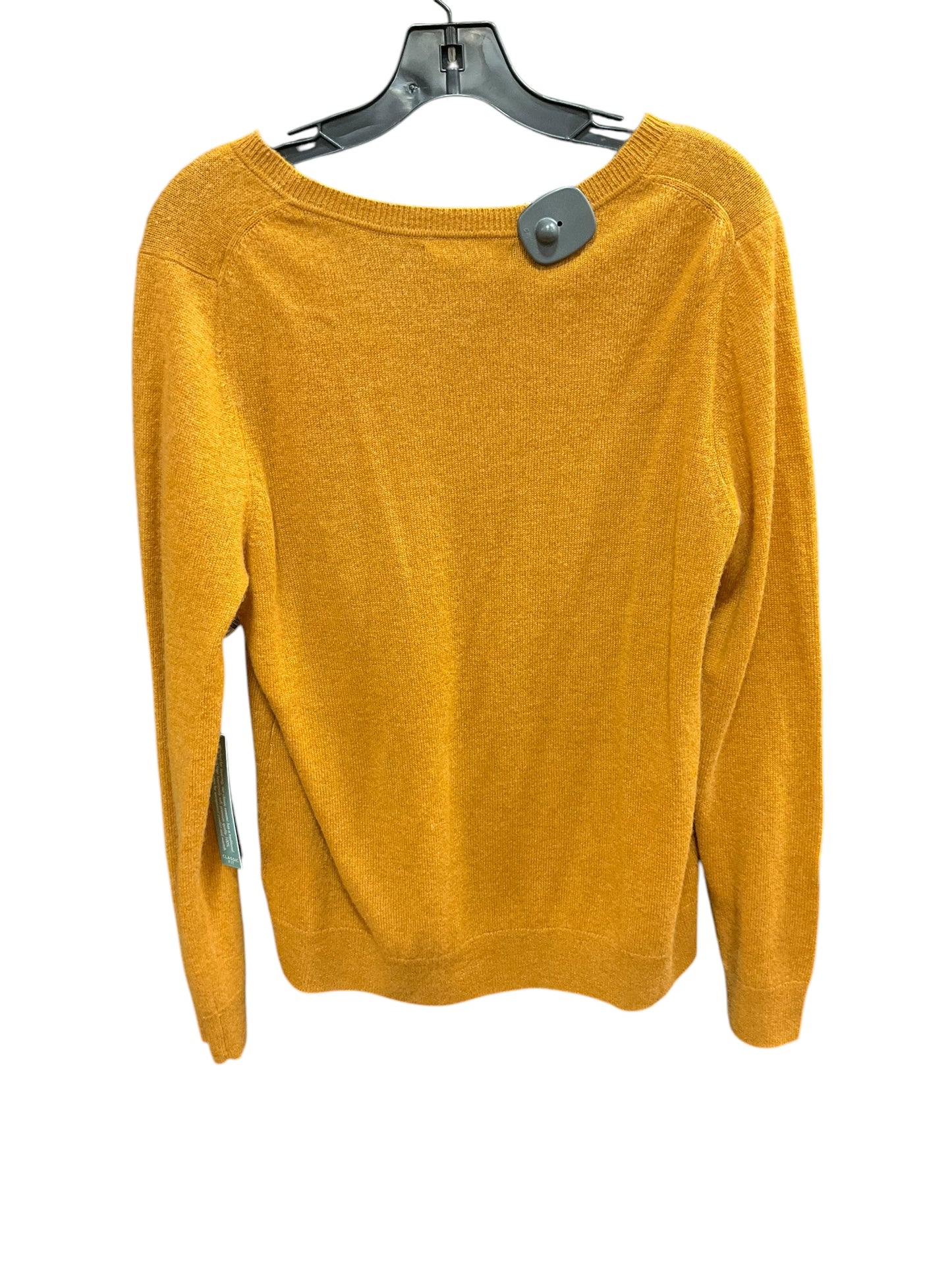 Sweater Cashmere By Tahari By Arthur Levine In Orange, Size: L