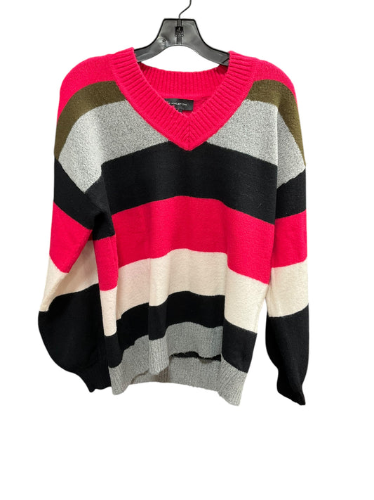 Sweater By H For Halston In Black & Pink, Size: S