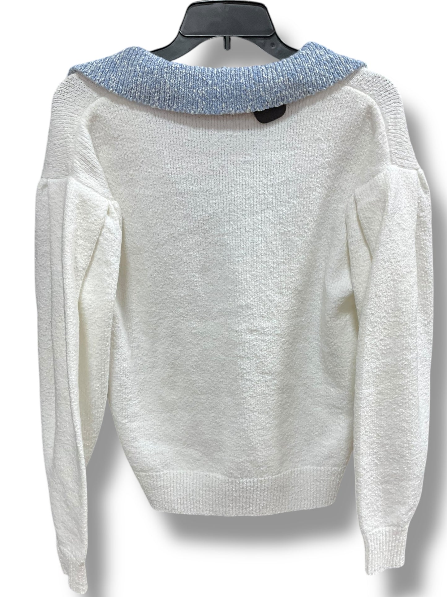 Sweater By Clothes Mentor In Blue & Cream, Size: S