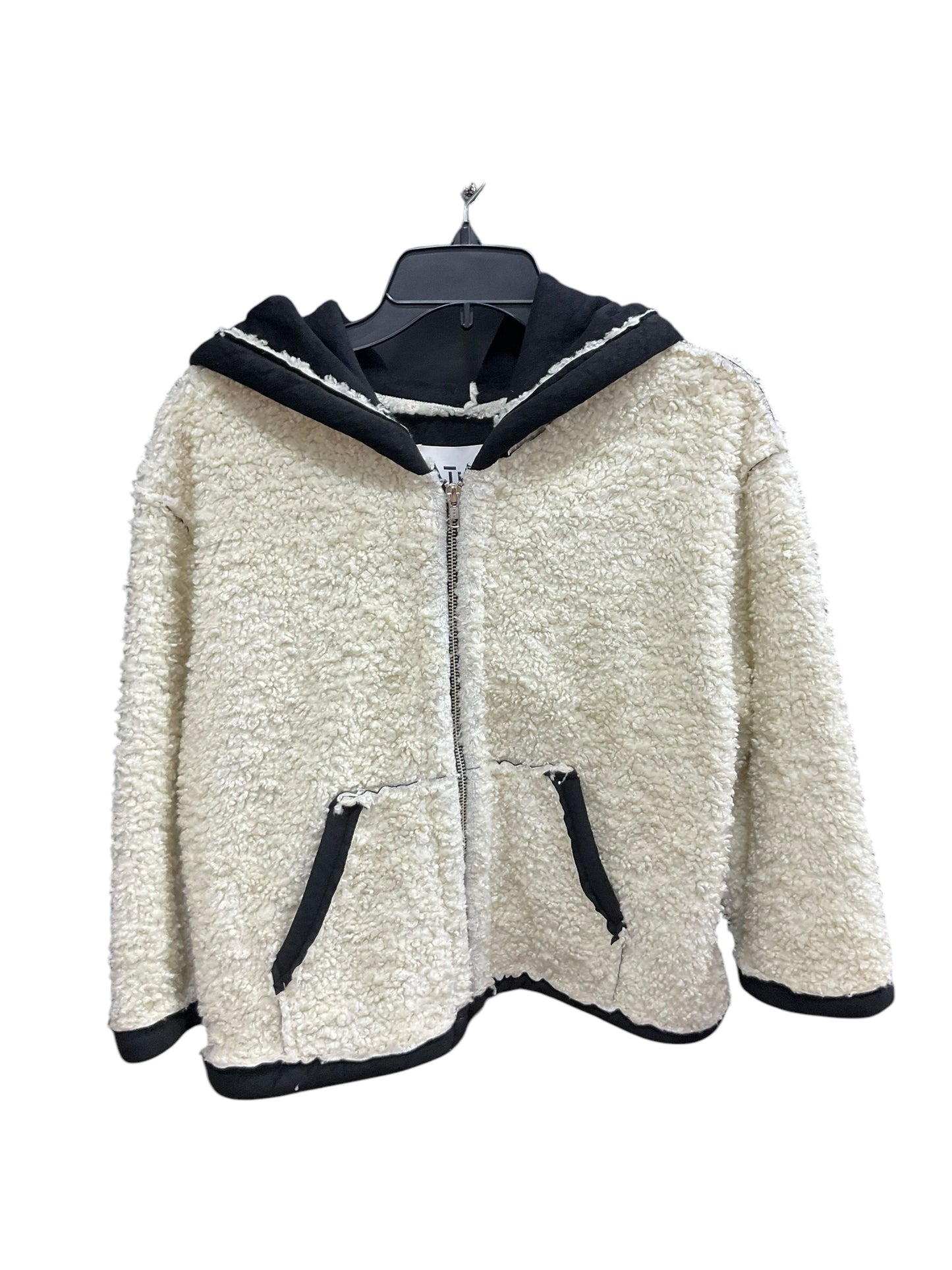 Jacket Fleece By Clothes Mentor In Cream, Size: S