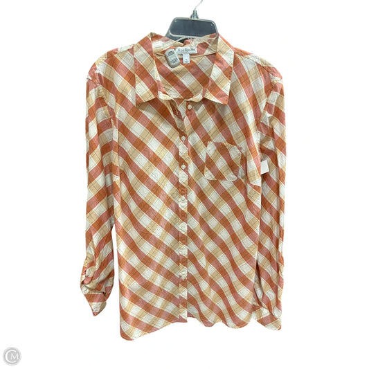 Blouse Long Sleeve By Kim Rogers In Orange, Size: Xl
