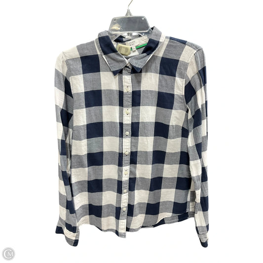 Blouse Long Sleeve By Crown And Ivy In Blue, Size: L