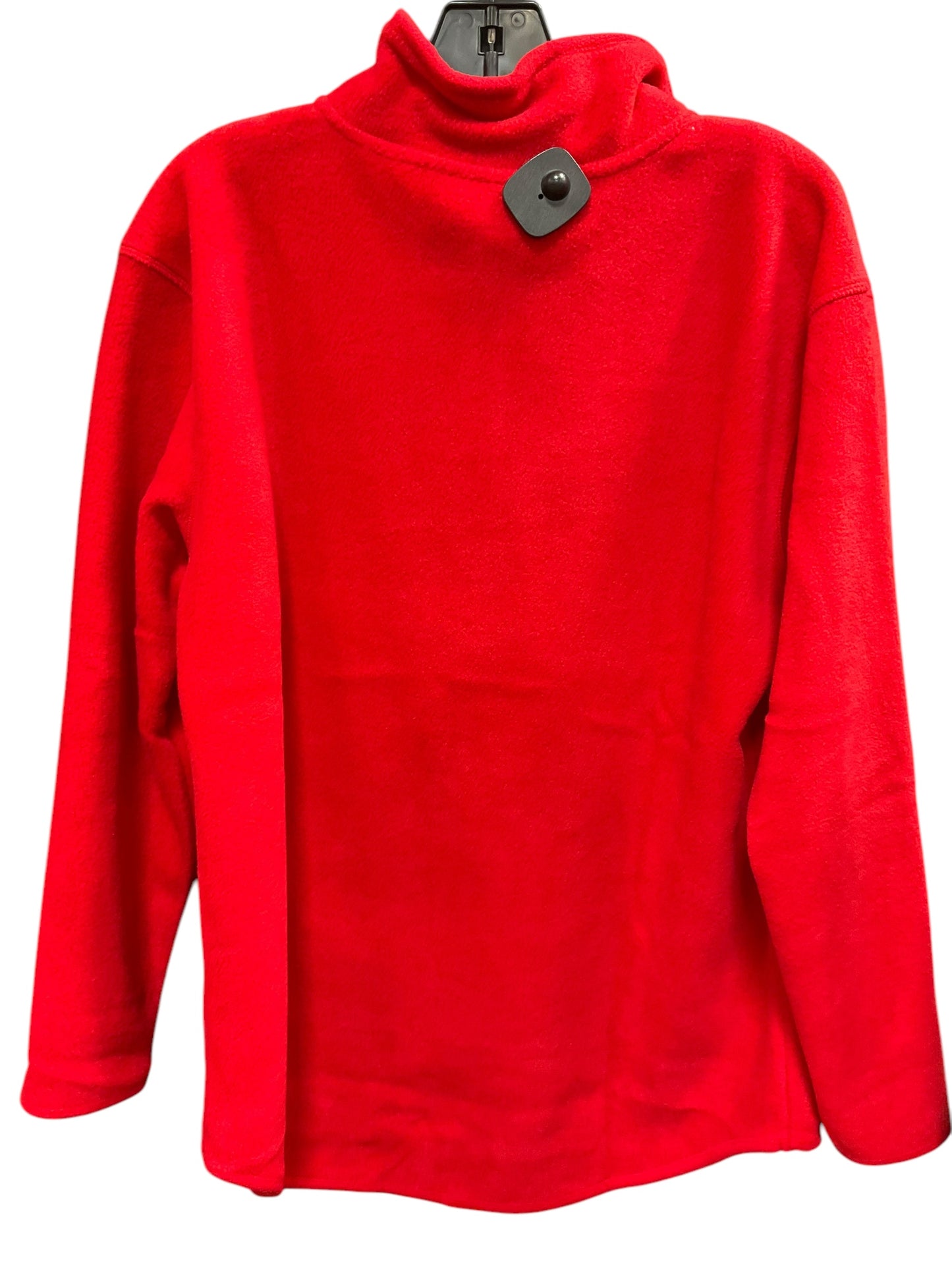 Jacket Fleece By Style And Company In Red, Size: L