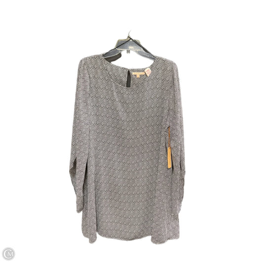 Dress Casual Midi By Gibson And Latimer In Black & White, Size: L