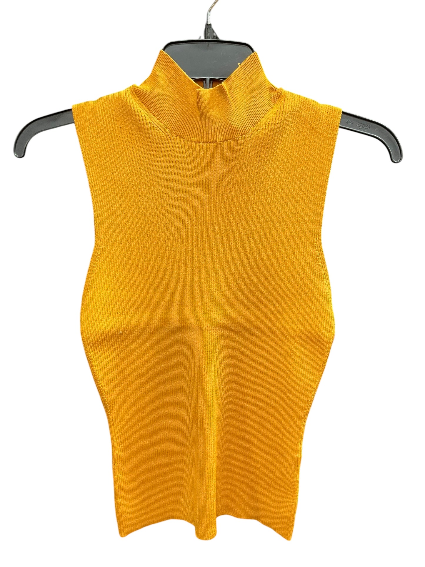 Top Sleeveless By Express In Yellow, Size: M