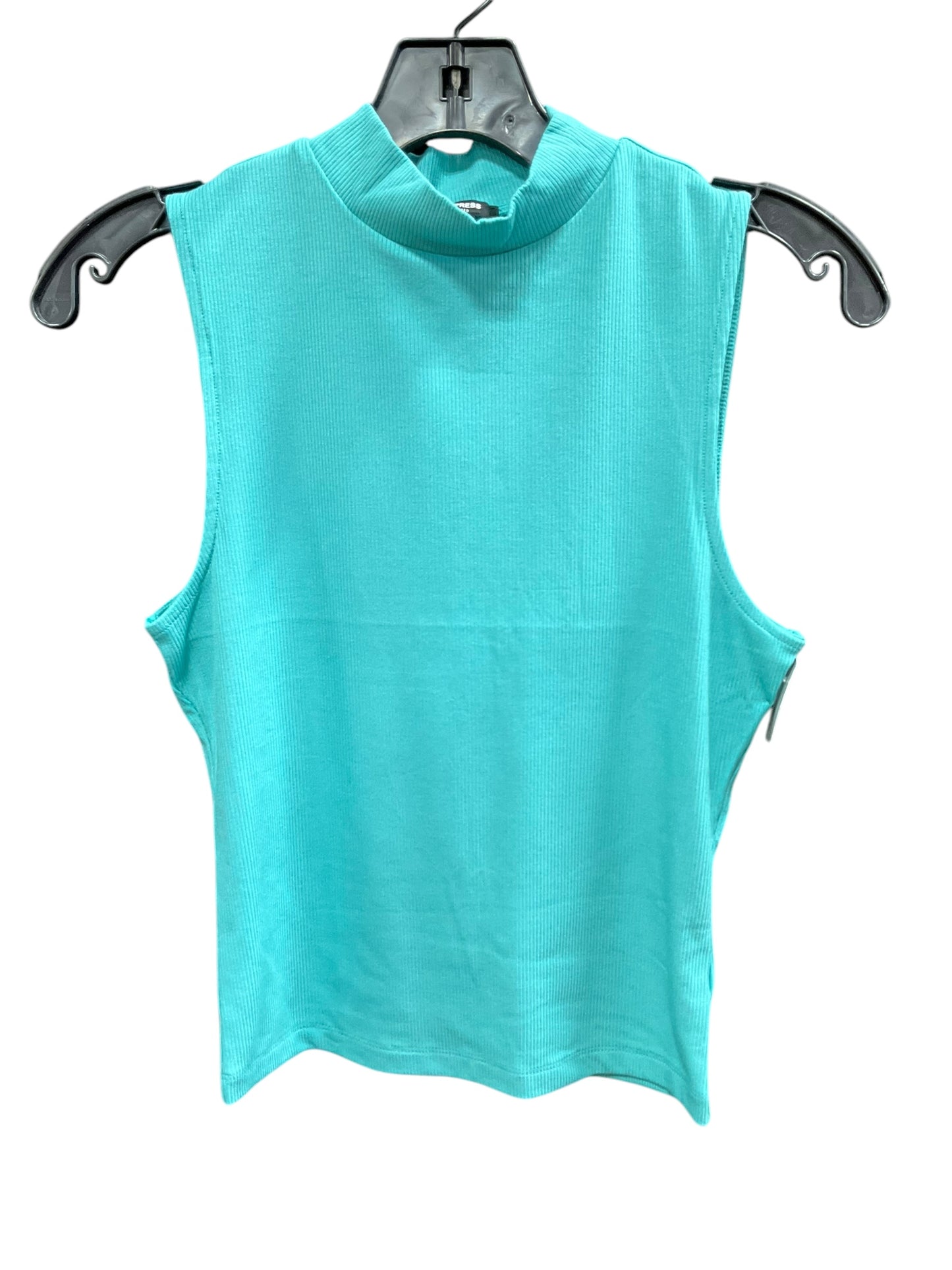 Top Sleeveless By Express In Aqua, Size: M