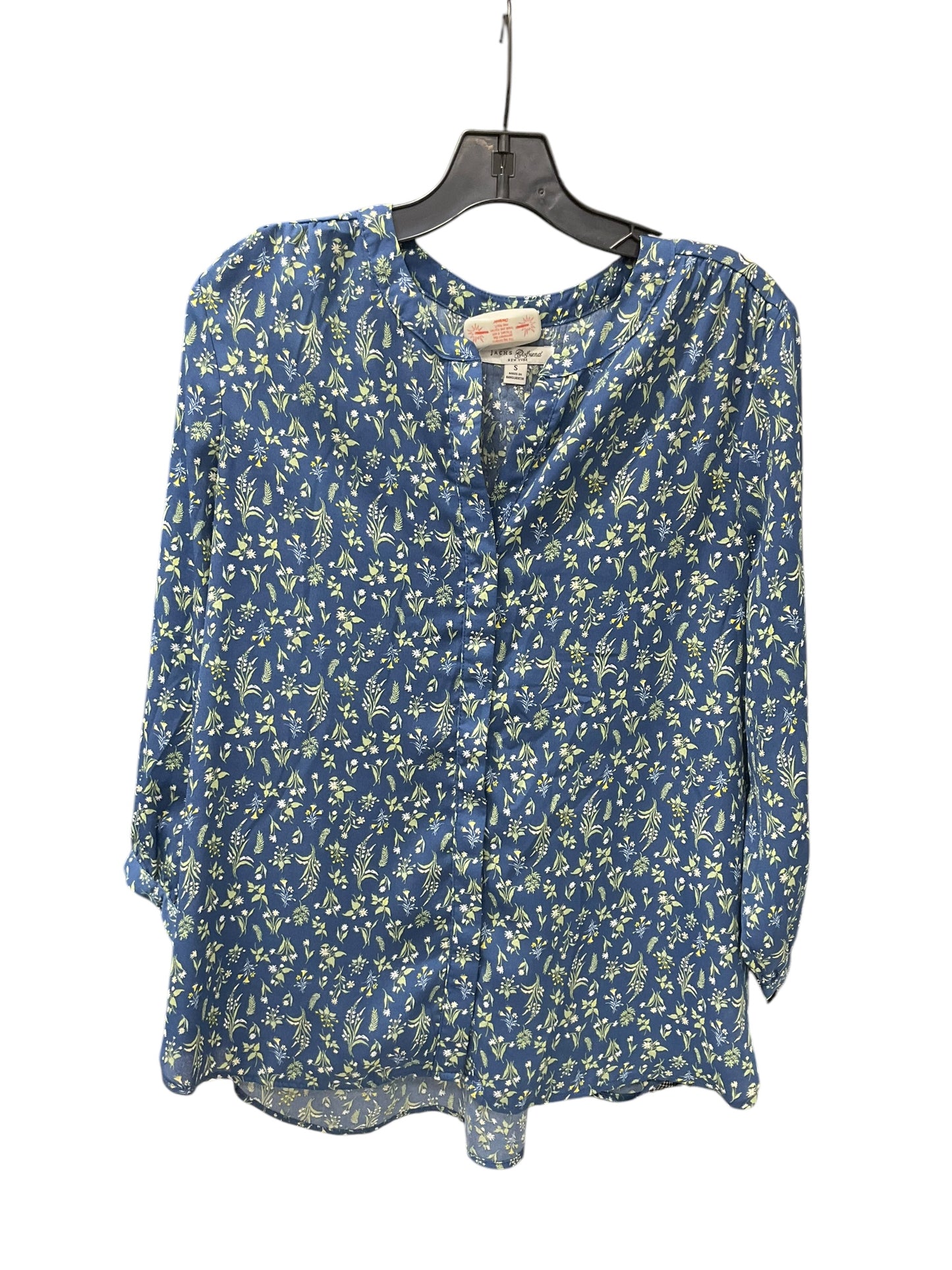 Top Long Sleeve By Jachs Girlfirend In Floral Print, Size: S