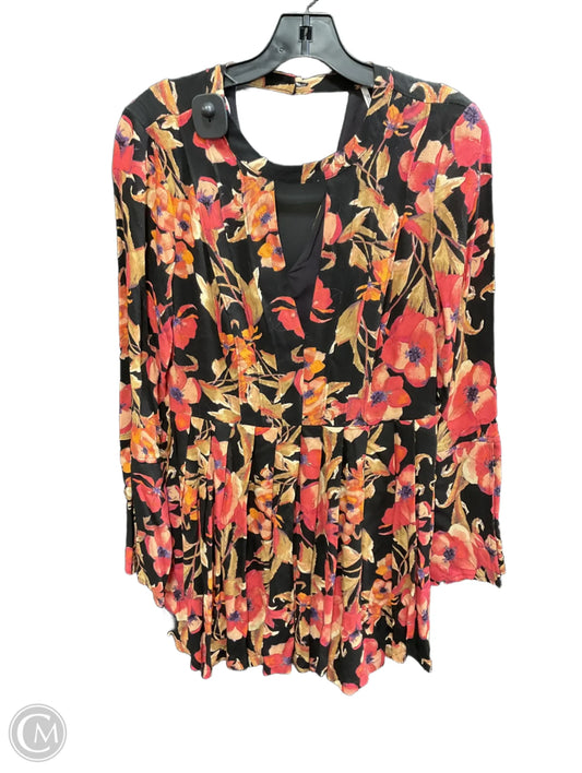 Top Long Sleeve By Free People In Floral Print, Size: 6