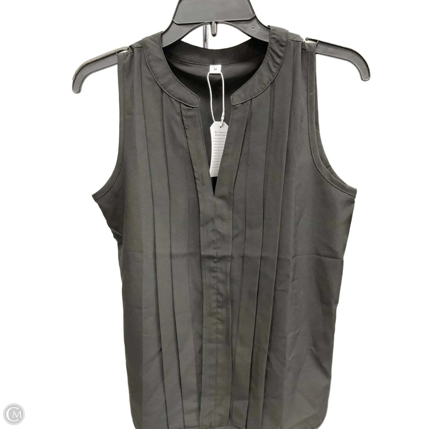 Top Sleeveless By Clothes Mentor In Black, Size: M