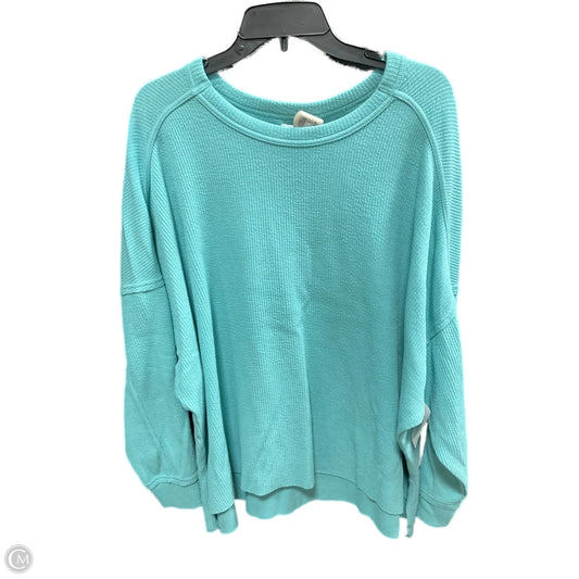 Sweatshirt Crewneck By Maurices In Aqua, Size: 2x