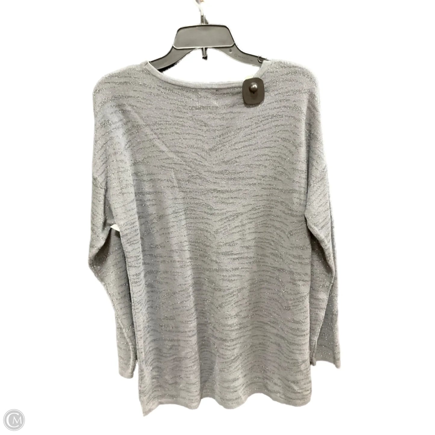 Sweater By Jm Collections In Grey, Size: M
