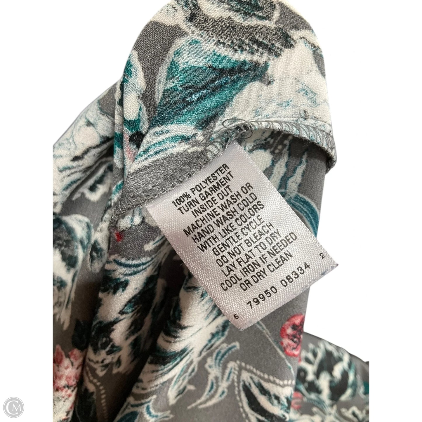 Blouse 3/4 Sleeve By Clothes Mentor In Floral Print, Size: L