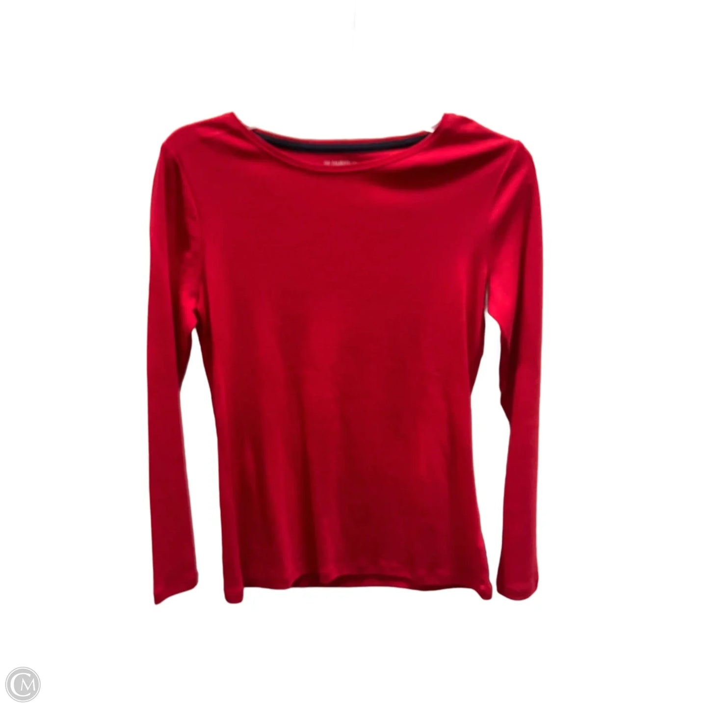 Top Long Sleeve By Talbots In Red, Size: S