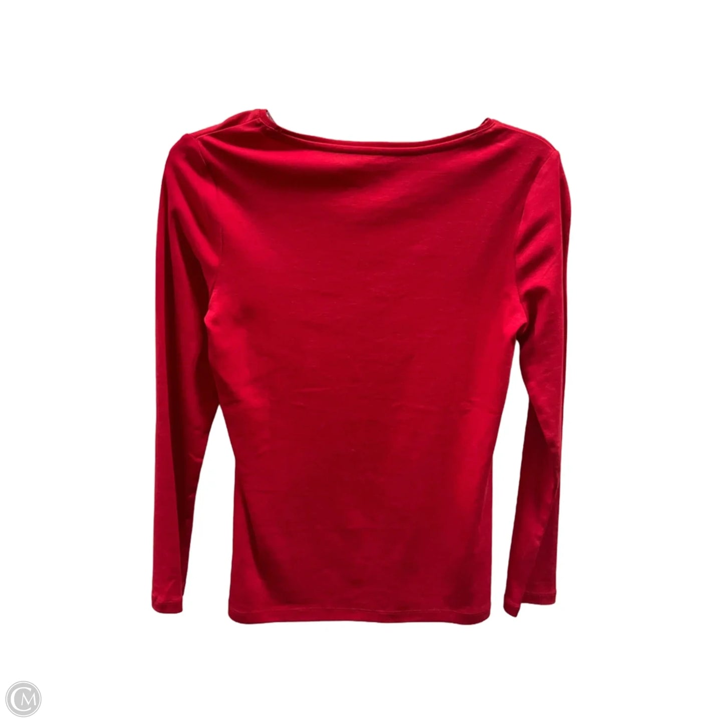 Top Long Sleeve By Talbots In Red, Size: S