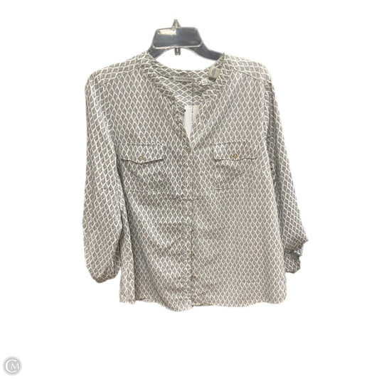 Top Long Sleeve By Notations In Black & White, Size: Xl