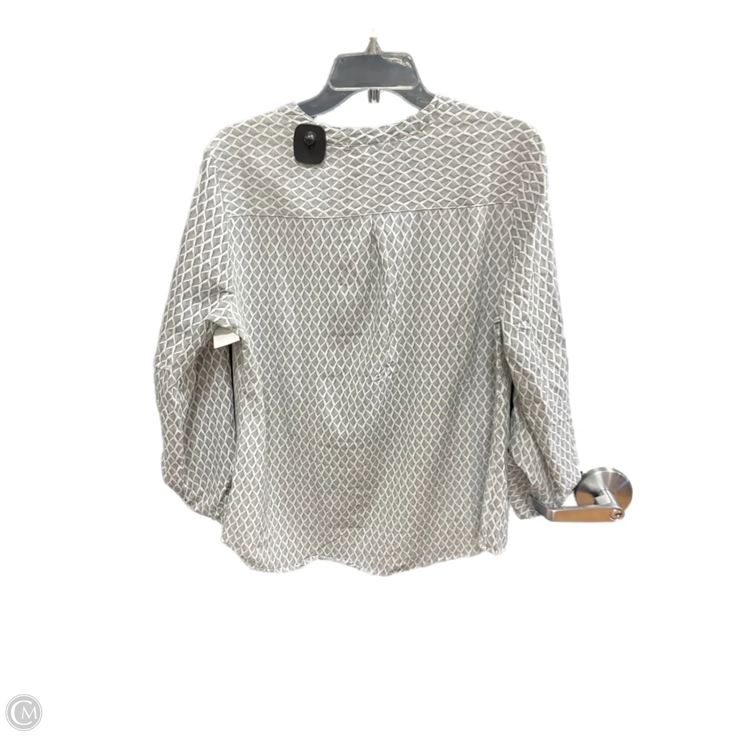 Top Long Sleeve By Notations In Black & White, Size: Xl