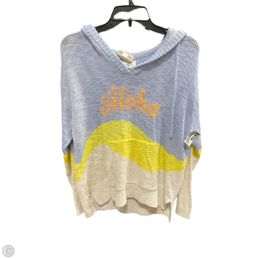 Sweater By Lou And Grey In Blue & Yellow, Size: Xs
