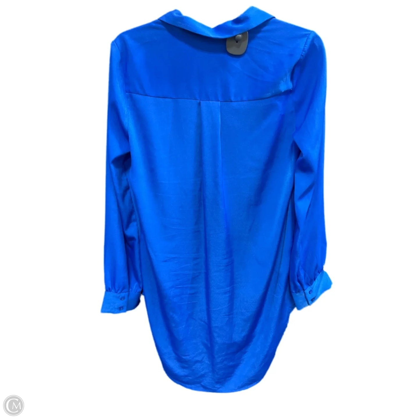 Blouse Long Sleeve By Express In Blue, Size: S