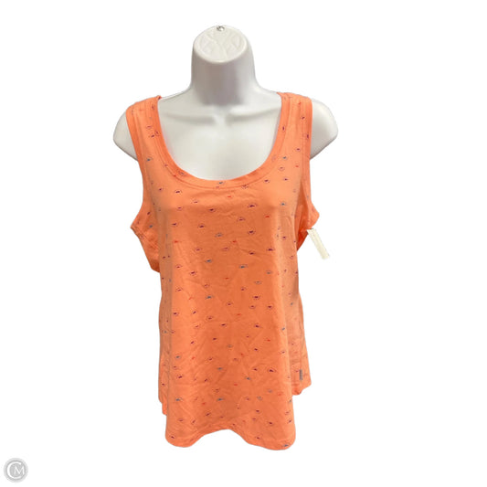 Tank Top By Eddie Bauer In Orange, Size: S
