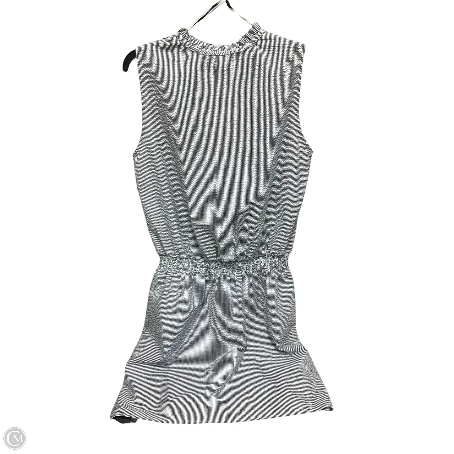 Dress Casual Midi By Logg In Blue & White, Size: M