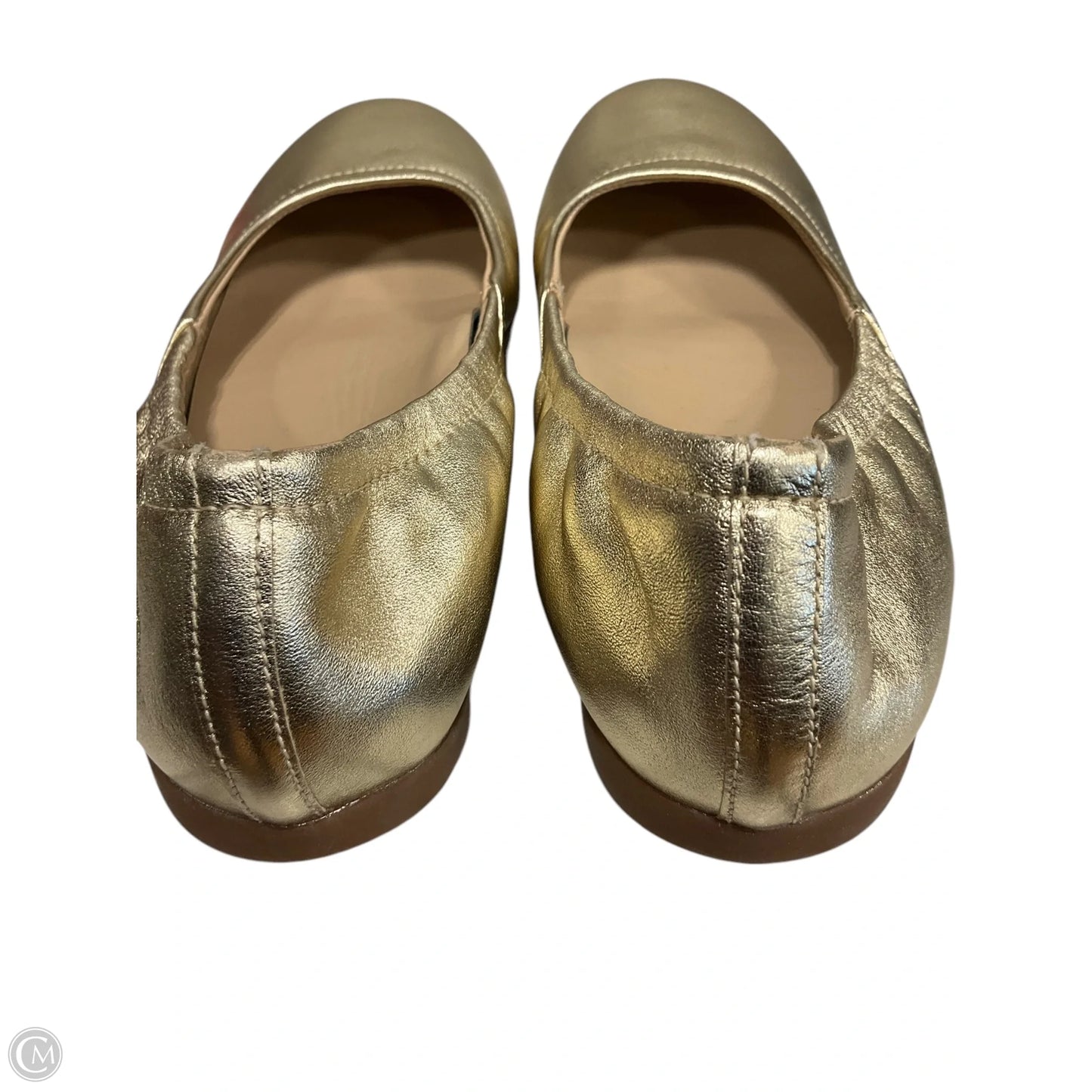 Shoes Flats By Abeo In Gold, Size: 6.5