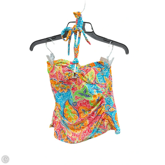 Swimsuit Top By Chaps In Paisley Print, Size: 6