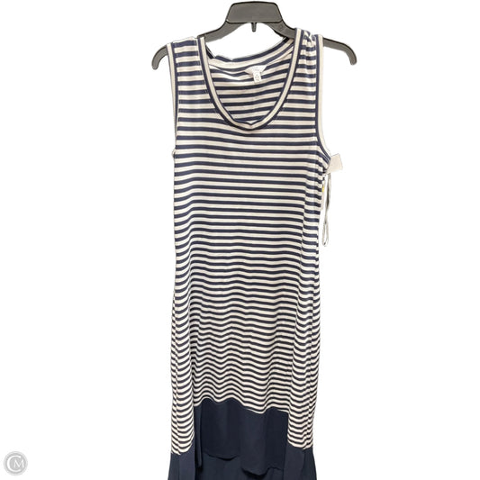 Dress Casual Maxi By Time And Tru In Blue & White, Size: M