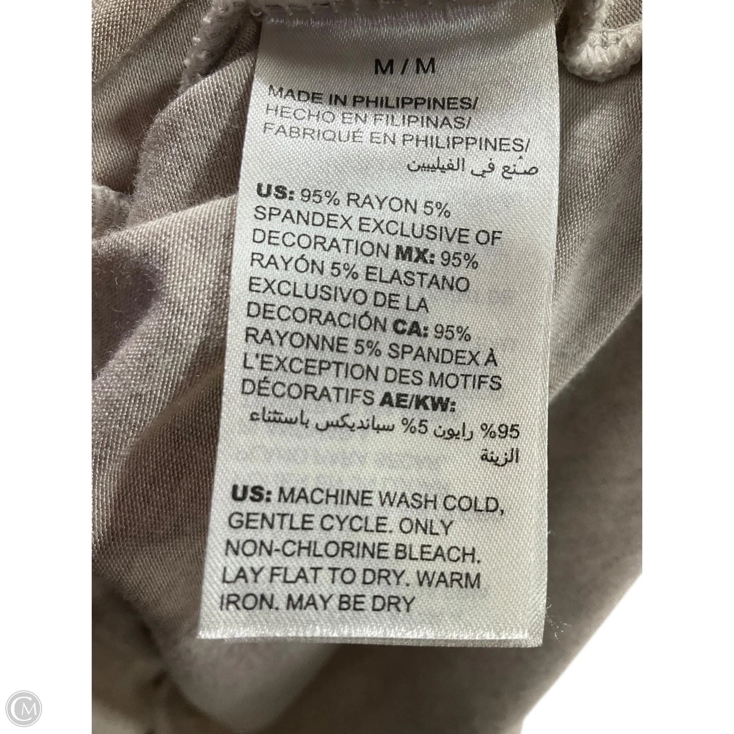Top Long Sleeve By White House Black Market In Grey & Silver, Size: M