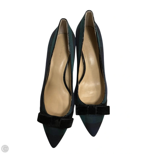 Shoes Heels Block By Ann Taylor In Blue & Green, Size: 9