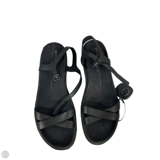 Sandals Flats By Ecco In Black, Size: 11