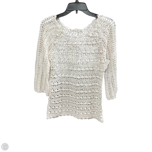 Sweater By Westport In Cream, Size: M
