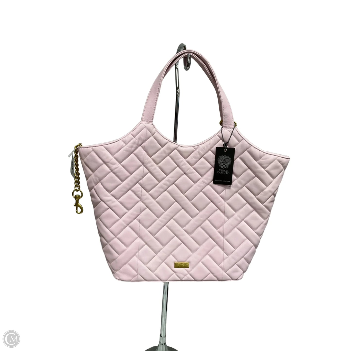 Handbag Leather By Vince Camuto, Size: Large