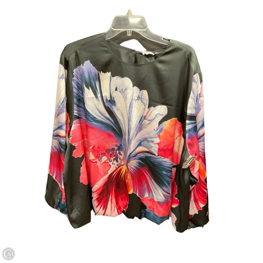 Top Long Sleeve By Chicos In Floral Print, Size: Xxl