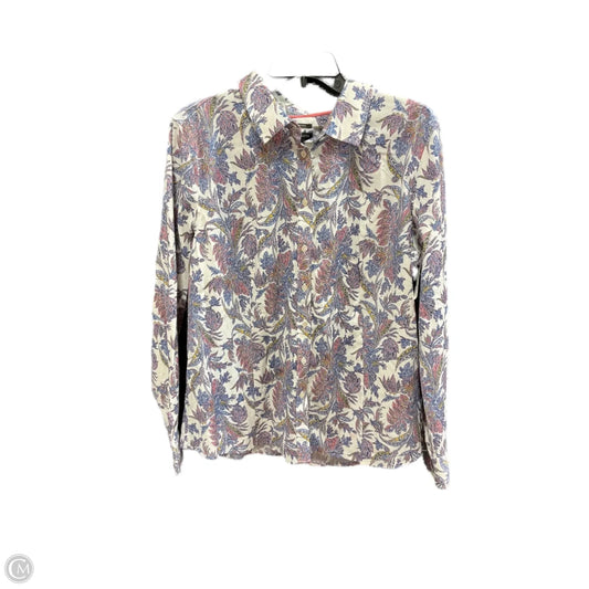 Blouse Long Sleeve By Talbots In Multi-colored, Size: 18
