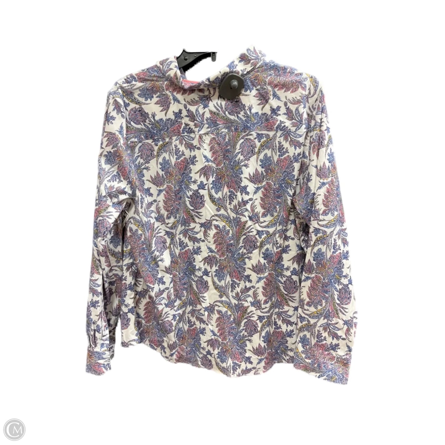 Blouse Long Sleeve By Talbots In Multi-colored, Size: 18
