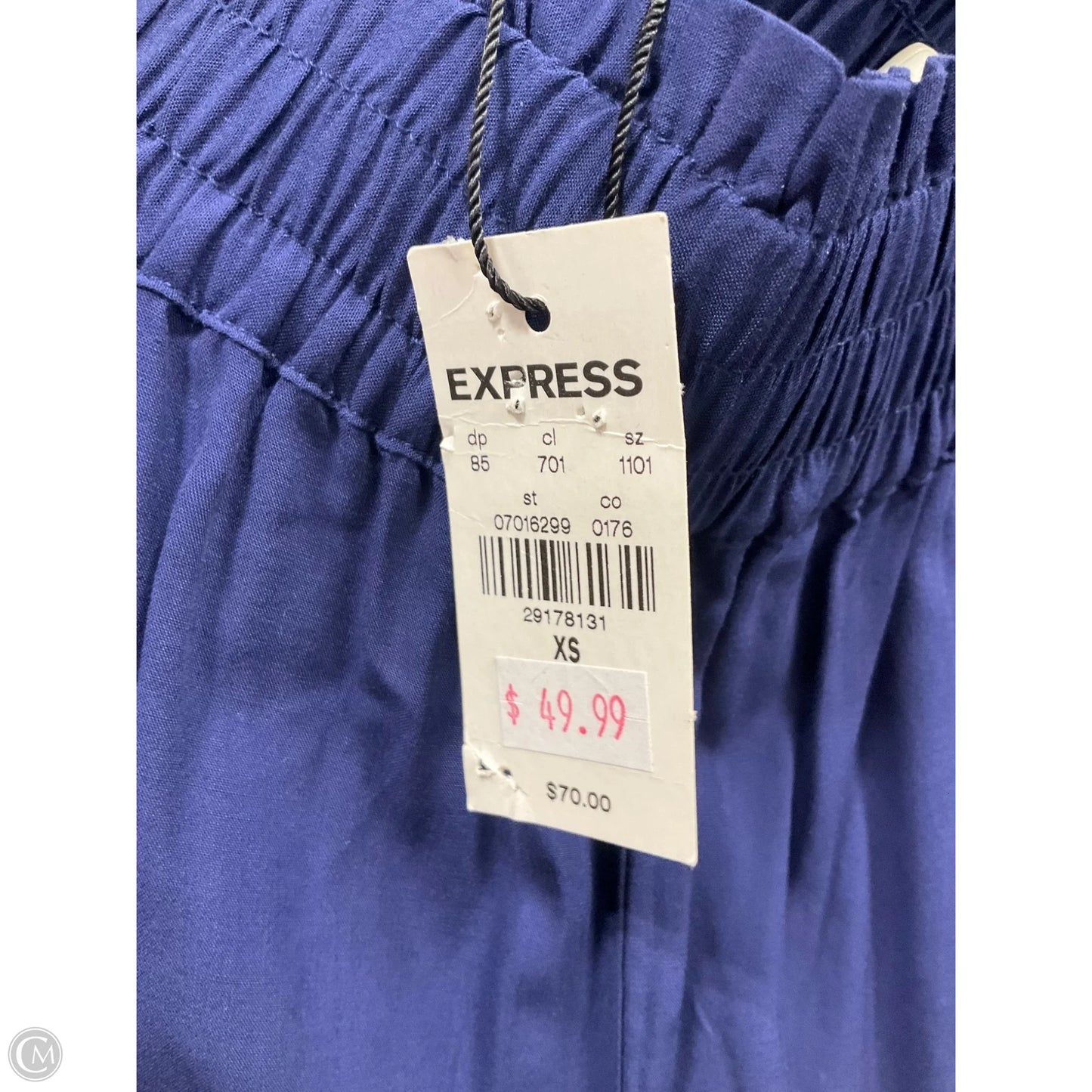Pants Wide Leg By Express In Blue, Size: Xs
