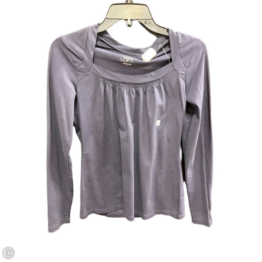Top Long Sleeve By Loft In Blue, Size: S