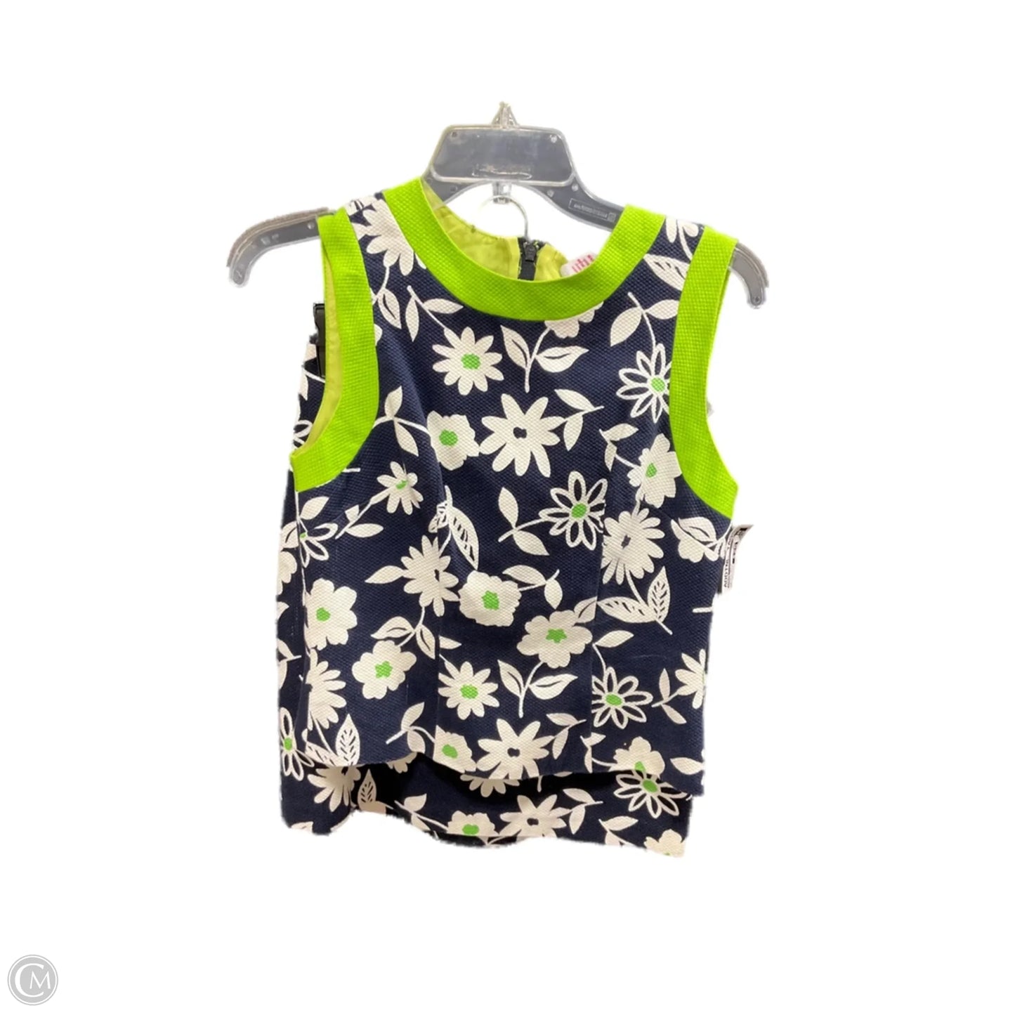 Dress Set 2pc By Cache In Blue & Green, Size: 4
