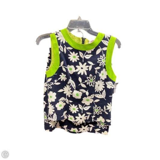Dress Set 2pc By Cache In Blue & Green, Size: 4