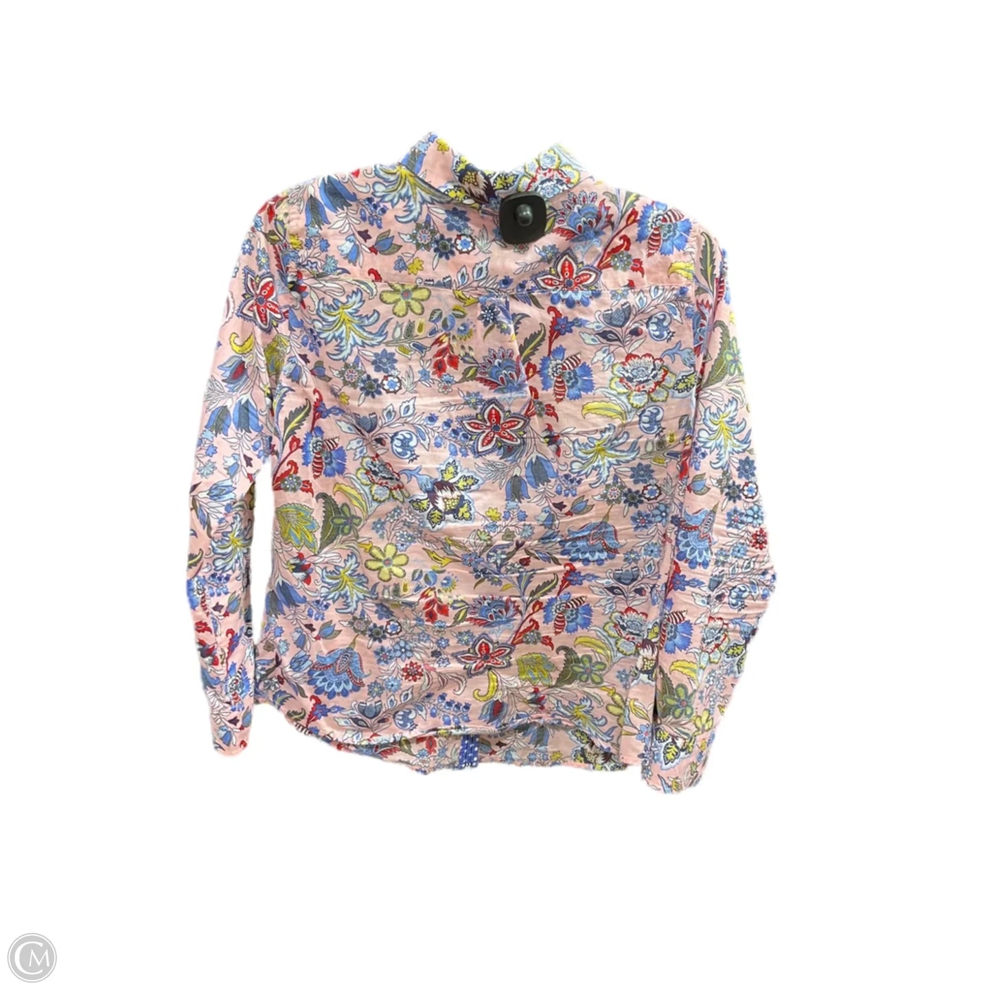 Blouse Long Sleeve By Talbots In Floral Print, Size: S